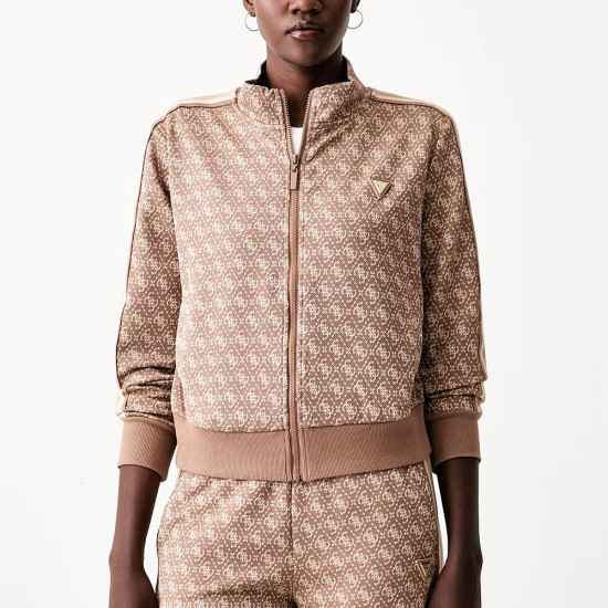 Guess Γυναικεία ζακέτα 4G Allover Jacquard Full Zip Jacket